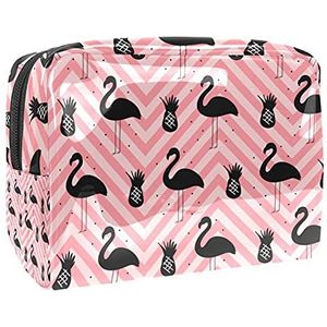 Waterdichte cosmetische tassen, abstracte golf blauwe print reizen cosmetische tassen, multifunctionele draagbare make-up tassen, reizen cosmetische tas organizer voor vrouwen