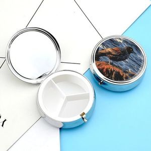 Pillendoosje pillendoosje voor vrouw wekelijkse pillenorganisator met 3 compartimenten vogel voor steen kleine pillendoos pillencontainer draagbare vitaminehouder dozen voor reizen medicijnorganisator