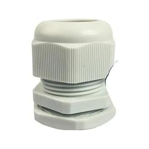 Nylon kabelverzegeling, IP68 Nylon Kabelwartelconnector Multicolor M12-M30 Verpakking van 5 of 10 stuks(10pcs M12(white))