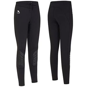 Wetsuit Broek 2 mm Thermische Hoge Taille Lange Neopreen Duikbroek voor Mannen en Vrouwen (XL, Vrouwen-Zwart)