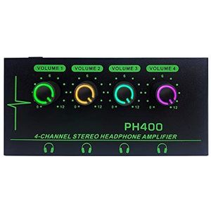 Ultra-Compact Draagbare 4Channel Stereo Hoofdtelefoon Versterker Volumeregeling Anti-interfereren Versterker