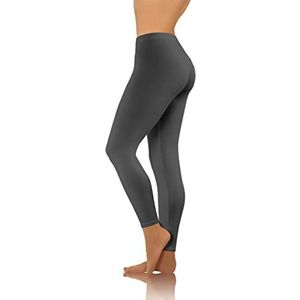 sesto senso Dameslegging, lang, katoen, voor meisjes, fitnessbroek, sportbroek, kleurrijke yoga, grafietgrijs, M