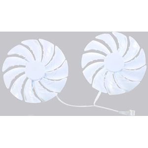 95MM FDC10U12S9-C DC12V 0.45A 4-pins grafische kaartventilator voor Asrock voor Radeon RX 6600 voor Challenger Witte ventilator