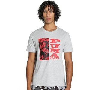 Puma - The Hooper 3 - T-shirt - Lichtgrijs - Katoen
