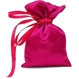 Darling Souvenir 50 Satijnen Trekkoord Gift Pouch Kleine Bruiloft Favors Bag - 4"" x 6.5"" inch Baby Shower Dank U Pouches- Roze