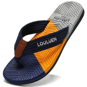 BDWMZKX Slippers Summer Flip-flops For Men, Casual Beach Shoes For Men, Flip-flops For Home Use-l-217 Orange-41