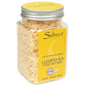 Skineco Cleopatra melkbad | duurzame badadditief met honing en geitenmelk | zachte bassenstie voor de gevoelige huid | ontspanningsbad | verzorgende bad | handgemaakte natuurlijke cosmetica