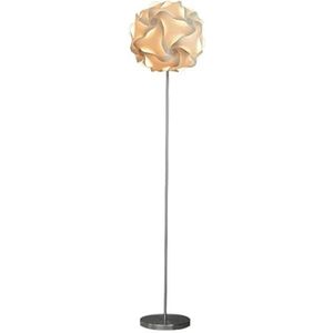 Licht Luxe Vloerlamp 118 cm/3.9ft Hoge Pole Lamp Creatieve Chongming Bloem Modellering Leeslamp Metalen Staande Lamp