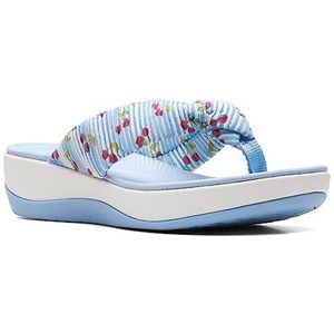 Clarks Arla Glison Teenslippers voor dames, Blauw Synthetisch, 41 EU