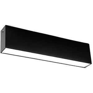 5W 10W 15W Eenvoudige Moderne Led Lineaire Licht Lange Strip Opbouw Plafondlamp Schijnwerper for Gang woonkamer Helder(Black02,COLD_10W L27CM)