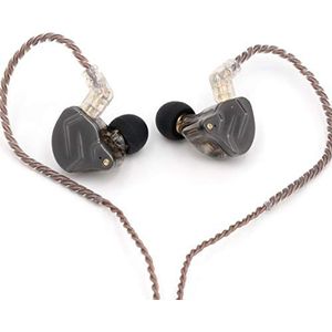Linsoul KZ ZSN Pro Dual Driver 1BA+1DD hybride metalen koptelefoon HIFI In-Ear Monitor met afneembare 2-pins kabel, Zin Alloy Panel