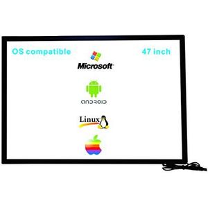 Deyowo 47 Inch Infrarood Touch screen Frame, IR Touch screen Overlay, Touch screen Comité, Gratis Bestuurder