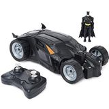 DC Comics Batman Batmobile Remote Control Car Easy to Drive with 4-inch Batman Figure Kids Toys for Boys and Girls Ages 4 and Up
