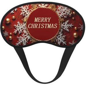 Merry Christmas Too Sleep Masker voor mannen en vrouwen, verduisterende oogmaskers voor slaap, ontspannen, nul druk nachtblinddoek, zacht, ademend oogmasker voor reizen, nachtwerk, dutje of kantoor