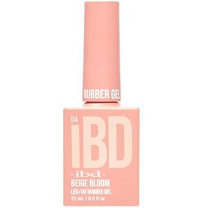 IBD Rubber Gel Beige Bloom - 15 ml - Made in USA - Premium nagellak voor duurzame manicure en gladde nagels - led/uv-lak