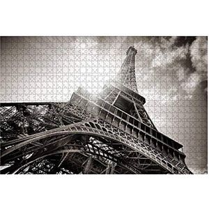 Puzzel 1000 Stukjes Eiffeltoren Houten Puzzel Familie Games Speciale Puzzel Voor Volwassenen Tradities Puzzel Zwaar