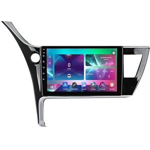 9"" Android 14 Touchscreen Autoradio 2 din met AHD Omgekeerd beeld Bediening op het stuur Bluetooth GPS navigatie Draadloze CarPlay voor Toyota Corolla 2017-2019(Q100(1+32G))