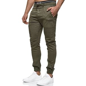 INDICODE Heren Nizar Pants | Stretch jeans vrijetijdsbroek Army M