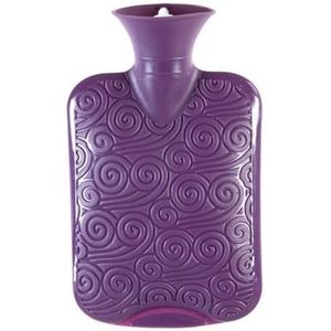 2 STKS PVC Hot Water Bag Bescherming Warm 1000ml (Paars 2st)