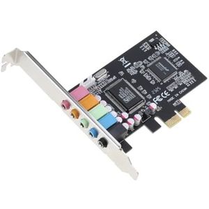 6-kanaals PCIe Geluidskaart 5.1 3D Stereo PCI-e Audiokaart CMI8738 Chip 32/64 Bit
