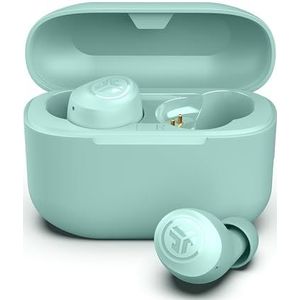 JLab Go Air Pop+ True Wireless Earphones, Bluetooth Earbuds, Oordopjes Draadloos with 35H+ Speeltijd, In Ear Headphones with Microfoon, Oplaaddoos, JLab App, Mintgroen