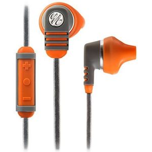 Yurbuds by JBL Venture Pro Burnt Strahlwassergeschützt IPX5 Sport In-Ear Kopfhörer mit 3-Knopf FB (IOS) orange/grau