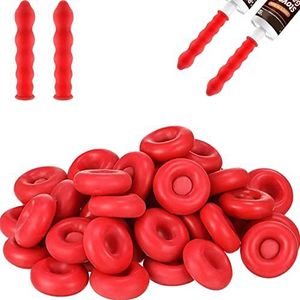 Herbruikbare Caulk Caps en Afdichtingen - Tube Sealer voor Kitkokers, Rood (20 Stuks)