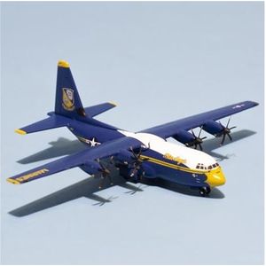 Vintage klassiekersvliegtuigen Voor US Navy C-130J Hercules Transportvliegtuigen Blue Angel Model Collectible Toy Schaal 1/400