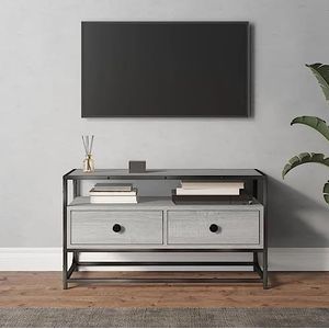 AJJHUUKI Entertainmentcentra en tv-standaards Tv-meubel Grijs Sonoma 80x35x45 cm Engineered Houten Meubels