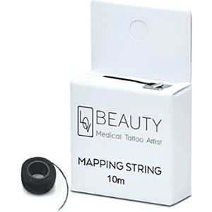 32ft Brow Mapping String In Een Verzegelde Doos Wegwerp Bamboe Houtskool Fijnste Draad 10m Nauwkeurigheid Van Levert Wenkbrauw Mapping String Tool Voor Microblading