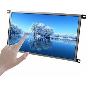 VSDISPLAY Écran tactile LCD 15,6"" G156HTN02.1 1920 x 1080 1000 nits, entrée vidéo VGA DVI, support en métal