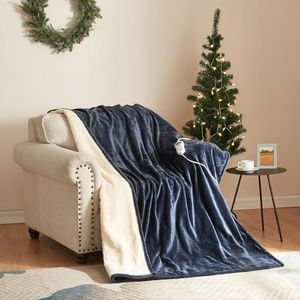 Elektrische deken Archi warmtedeken 180x130 cm donkerblauw