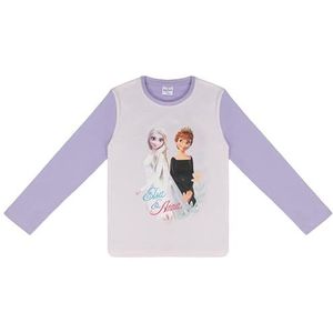 IJskoningin Anna en Elsa shirt met lange mouwen pullover shirt met motief, paars, 110