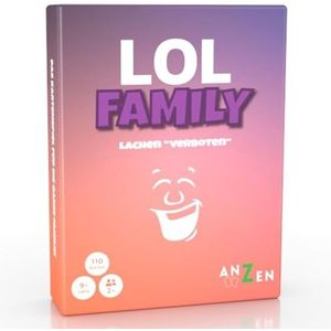 Lol Family Kaartspel voor het hele gezin vanaf 8 tot 10 jaar, 110 kaarten, gezelschapsspellen, cadeau-idee voor jongens en meisjes, feestspel, cadeau voor volwassenen en tieners
