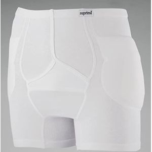 1413 Heupbeschermingsbroek met gulp voor heren (reservebroek zonder beschermers) Gr. X-Large wit