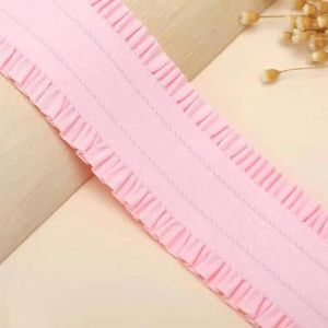 Hoge elasticiteit elastische riem verdikte duurzame tailleband Elastiek kant brede riem broek taille rok speciale accessoires-roze-50mm-2m