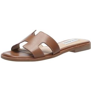 Steve Madden Hadyn sandaal voor dames, Cognac Leer, 7.5