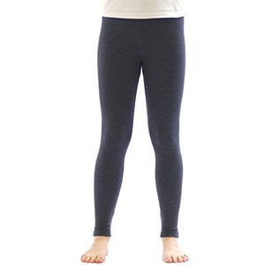 YESET Thermo-meisjeslegging, fleece broek, lange leggings, katoen, jeans, 128 cm