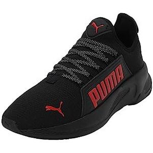 PUMA Heren Softride Premier Slip-on Road Running Schoen, Puma Zwart voor alle tijden Rood Cool Donkergrijs, 44.5 EU
