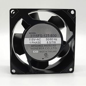 LMNCBVYA High-Performance 8CM AC Axial Fan 115V - Model 3115FS-12T-B30-A00 for Efficient Cooling Solutions