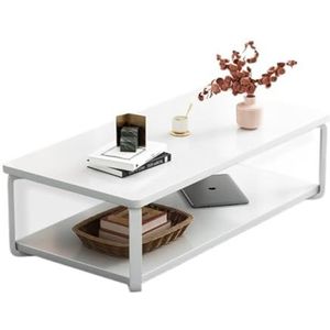 Moderne Woonkamertafel Eenvoudige Moderne Woonkamer Klein Appartement Opslag Klein Koffiehuis Houten Eenvoudig Kantoor Rechthoekig Creatief Koffietafel(White,B)