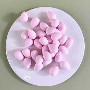 50 stuks Mini Beauty Egg Makeup Blender Zachte kleine make-upspons Cosmetische bladerdeeg for make-up concealer Vloeibare foundation schoonheidstools (Color : Pink)