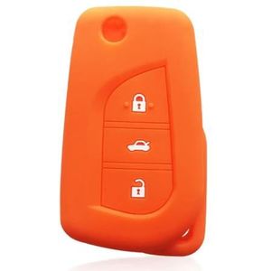 QWLEYCHN siliconen afstandsbediening autosleutel beschermhoes, voor Toyota Rav4 Auris Corolla Verso Yaris C-HR Scion IM Aygo Avensis Camry voor Peugeot 108
