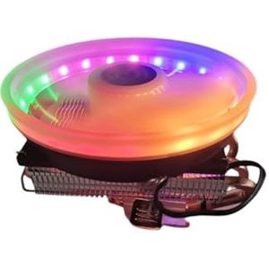 CPU-koeler, horizontaal, 4 warmtebuizen, 9 tot 12 vaste kleuren, fantasie