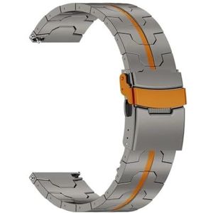 22 mm titanium band geschikt for Huawei Watch GT5 GT4 46 mm horloge 4/4 Pro Smart Watch Band geschikt for Amazfit Balance GTR 4 3 2 zakelijke armband(Titanium orange,For Huawei GT 4 46mm)