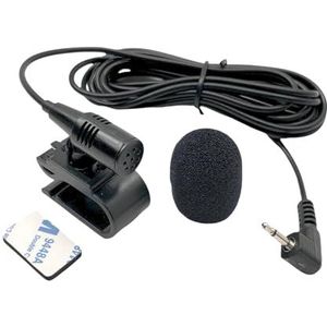 3.5mm Microfoon Mic Handsfree Dash Auto Stereo Ontvanger Compatibel voor JVC KD-X270BT KW-M150BT KW-M560BT KW-M740BT KW-V200BT KW-V240BT KW-V250BT KW-V25BT KW-V30BT KW-V320BT KW-V340KWBT -V8500 BT
