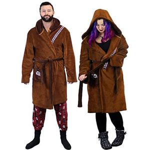 STAR WARS Volwassenen Star Wars Fleece Hooded Jedi & Chewbacca Badjas Chewbacca XL