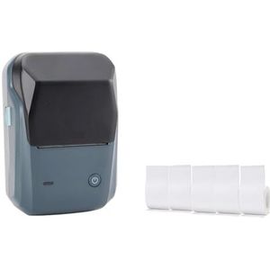 B1 Pocket Label Maker Machine Mini Thermische Labelprinter BT Alles In Één Prijsstudiestickerprinter Met Verschillende Soorten Papier Helder Afdrukken(Add 5 Rols 40x60mm)