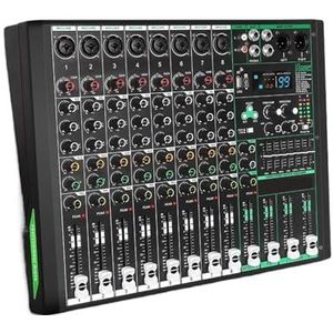 Audio DJ-mixer 8 Mono Kanaals Audio Mixer 99 Effect 7 Band EQ 48V DJ Mixing Console USB Opname Bluetooth Luid Tafel For Podium Podcast-apparatuur