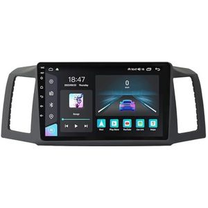 Android 14 GPS Navigation Stereo voor Jeep Grand Cherokee 2004-2007 9 Inch 2 Din Car Stereo Radio met CarPlay AHD Omgekeerd beeld Bedieningselementen op het stuur Bluetooth(A1 1G+32G)
